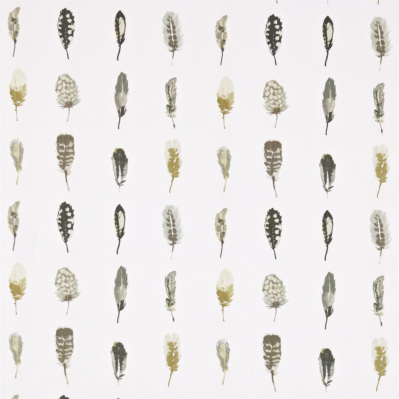 Limosa Mustard/Cocoa/Stone Fabric By Harlequin