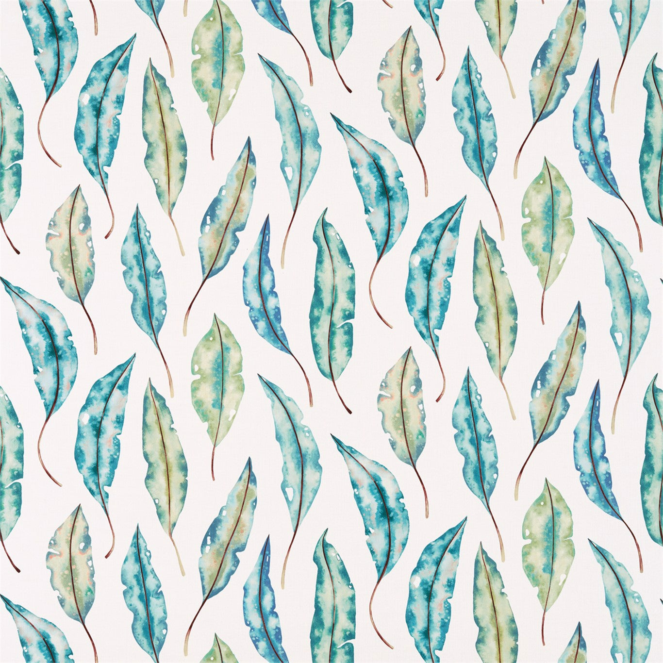 Kinina Marine/Lime Fabric By Harlequin