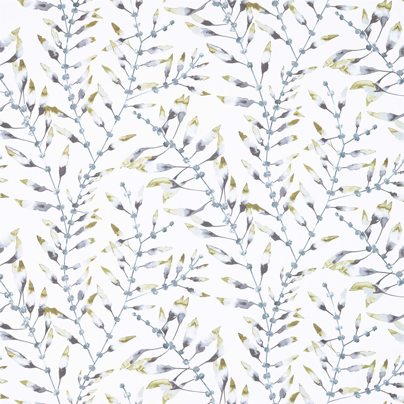 Chaconia Lagoon/Linden Fabric By Harlequin