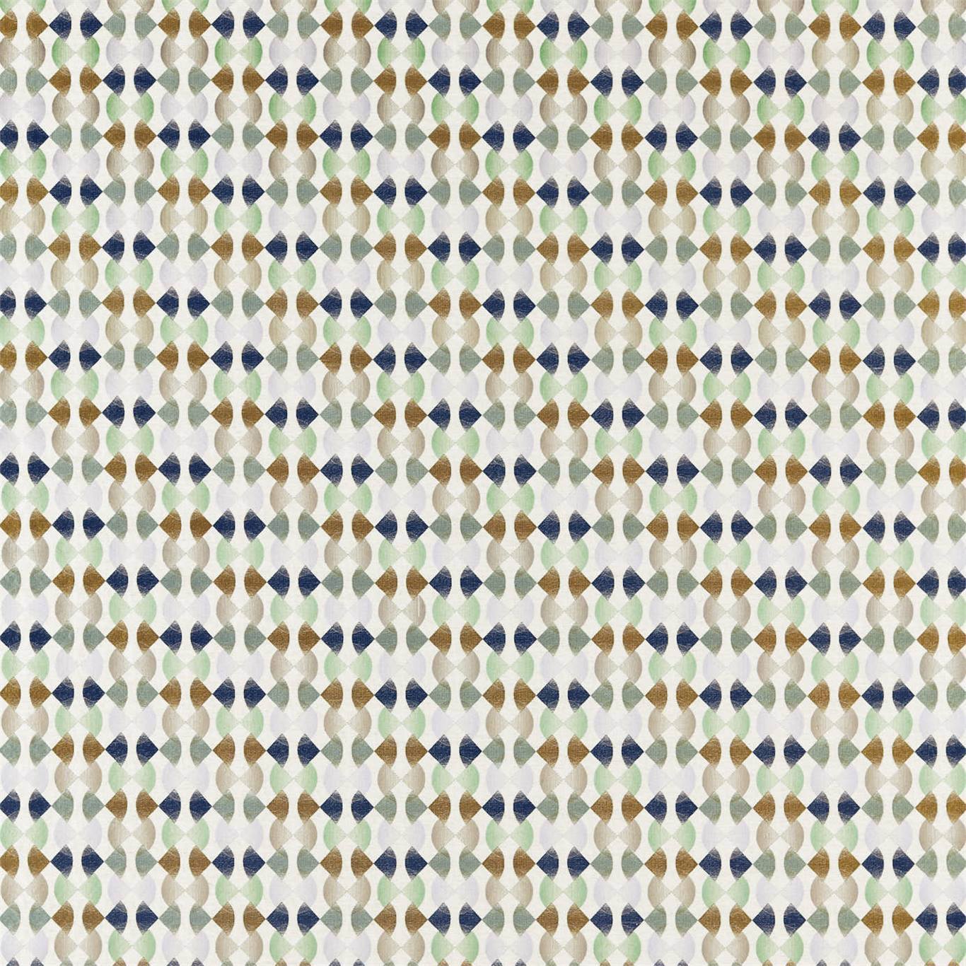 Maiolica Ink/Wasabi/Gold Fabric By Harlequin