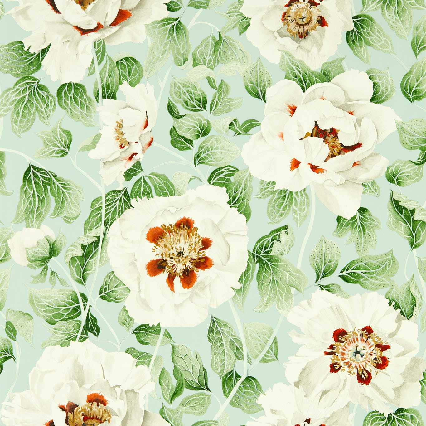 Florent Seaglass/Clover/Rosehip Wallpaper HC4W113015 by Harlequin