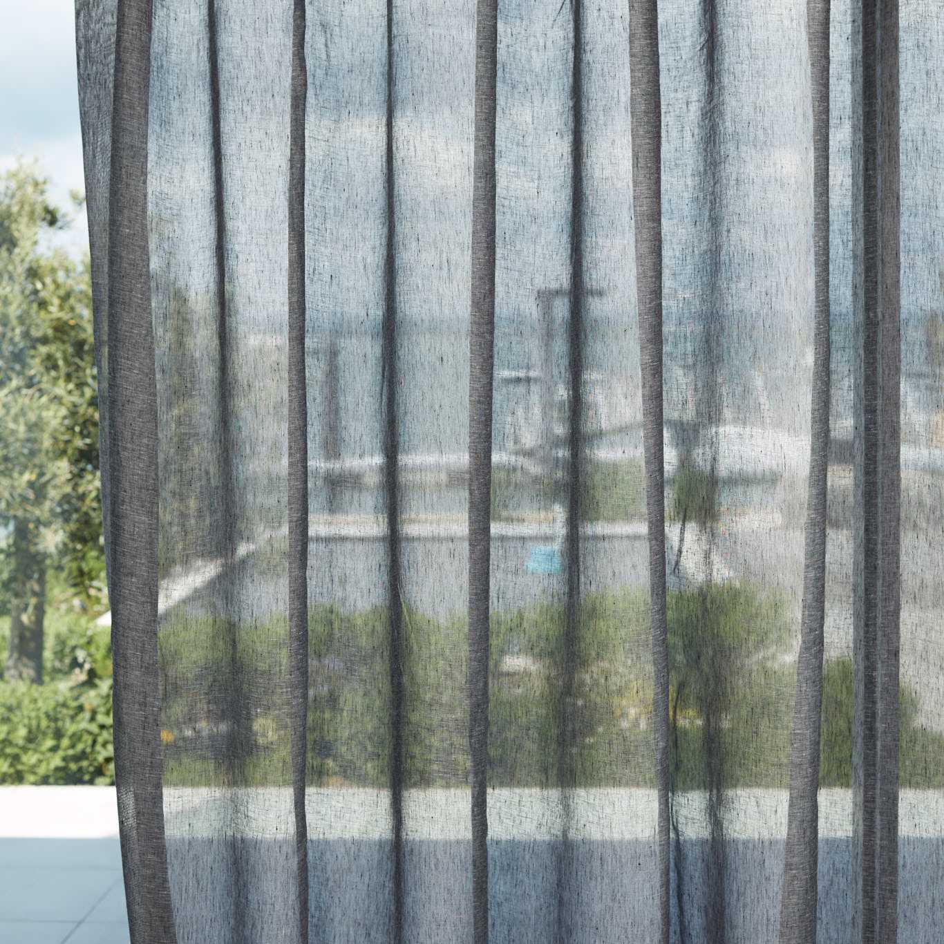 Lucent Ebony Fabric By Harlequin