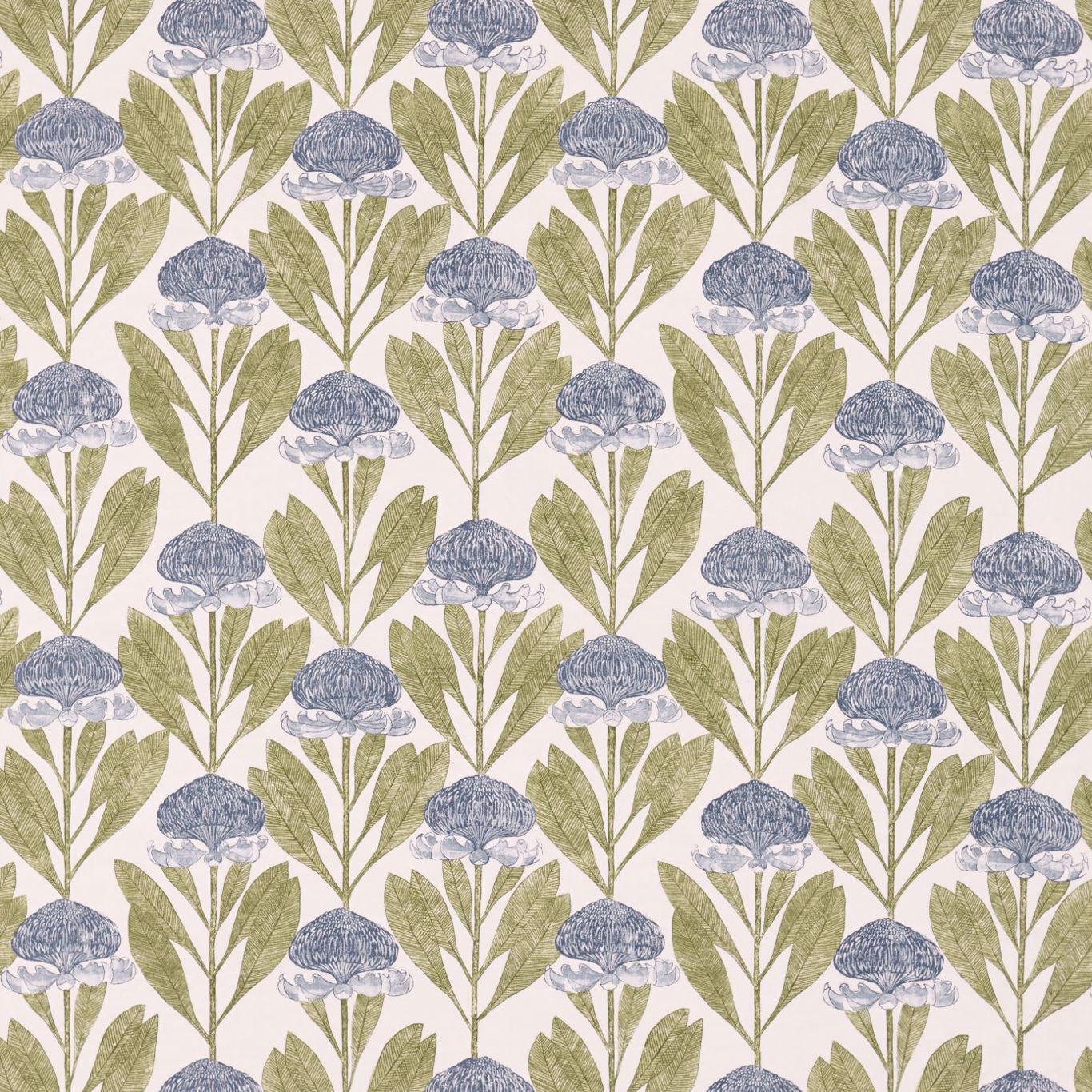 Protea Harbour Grey/Linden Fabric By Harlequin