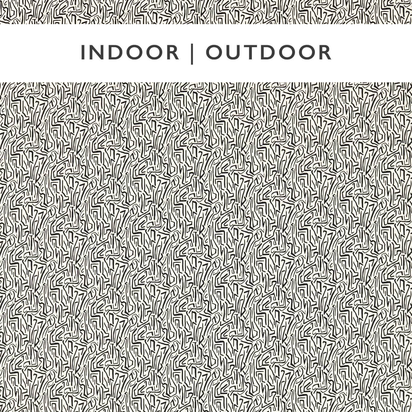 Mini Melodic Black Earth/Origami Fabric By Harlequin