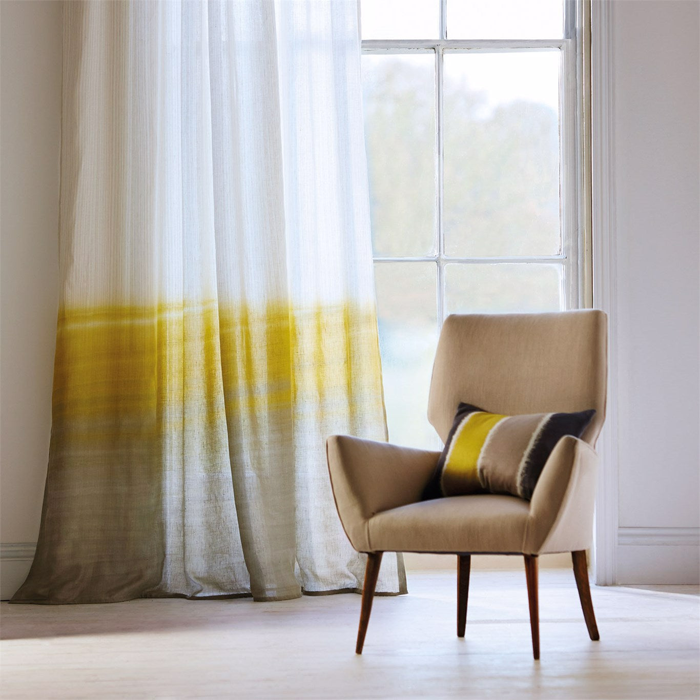 Tranquil Cypress/Driftwood Fabric By Harlequin