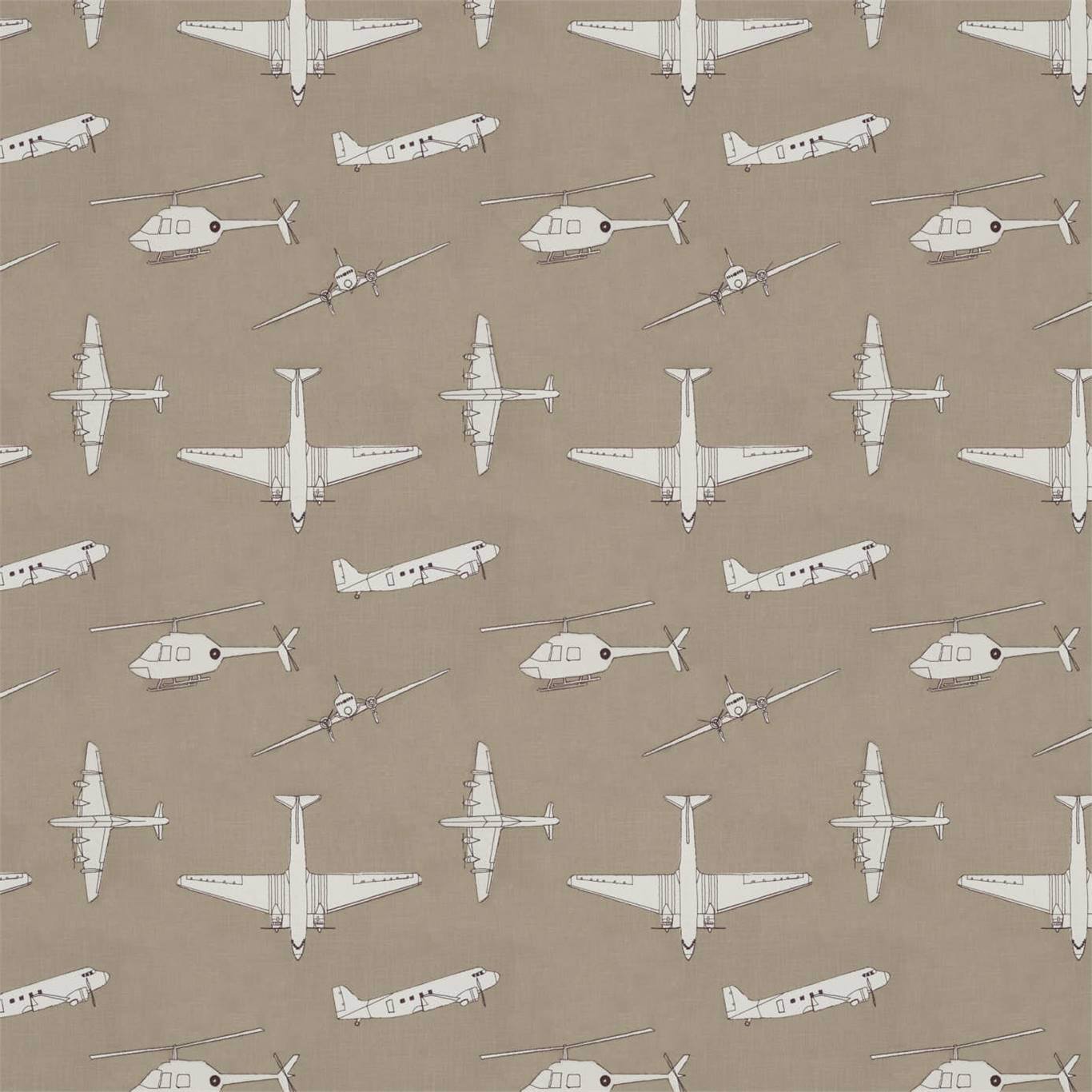 All About me Chocs Away HKID130758 Stone Fabric By Harlequin