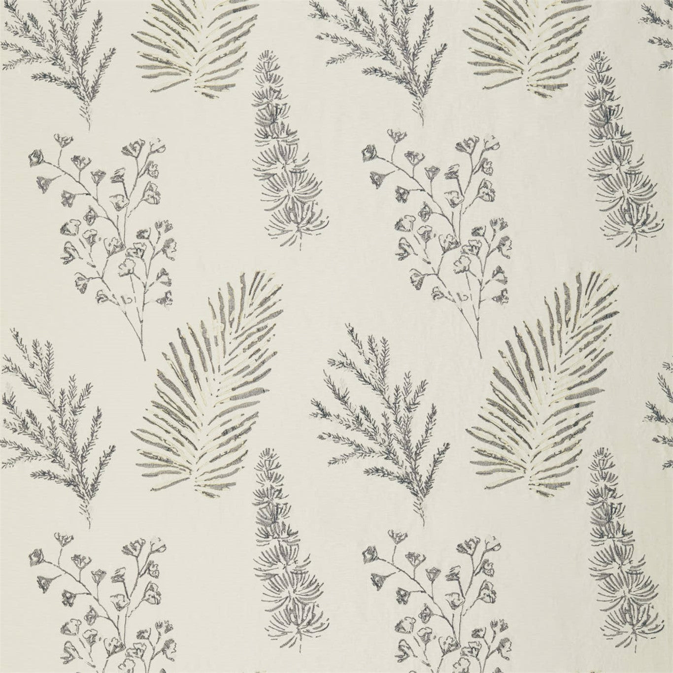 Quinta Champagne/Pewter Fabric By Harlequin