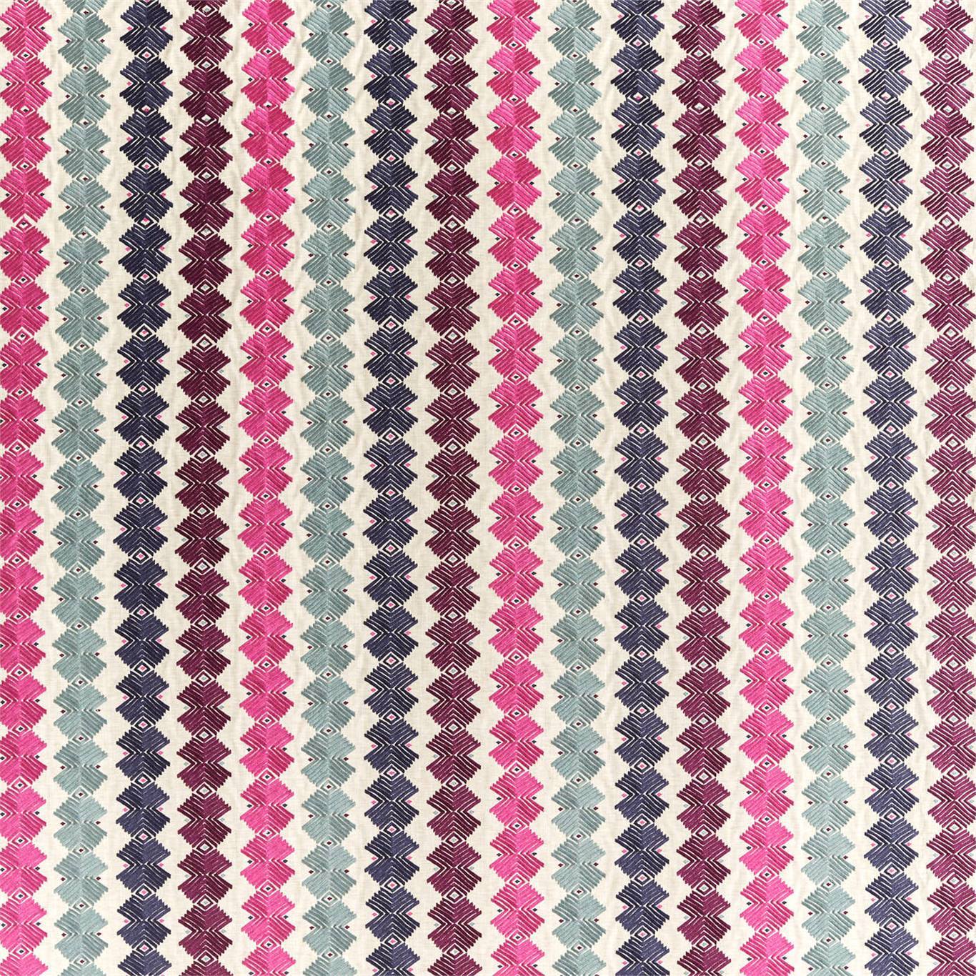 Kalimba Seaglass/ Cerise/ Indigo Fabric By Harlequin
