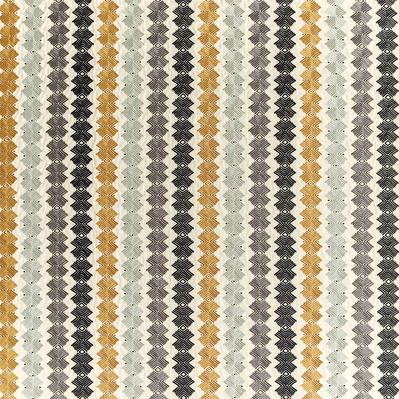 Kalimba Honey/ Topaz/ Slate Fabric By Harlequin