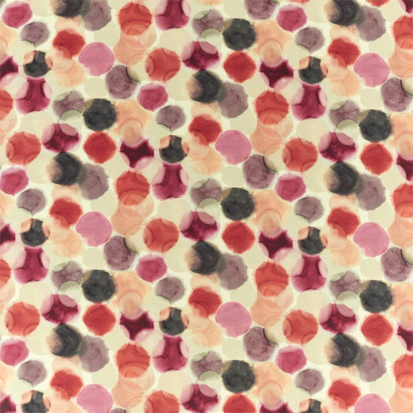 Selenic Tulip/Coral Fabric By Harlequin