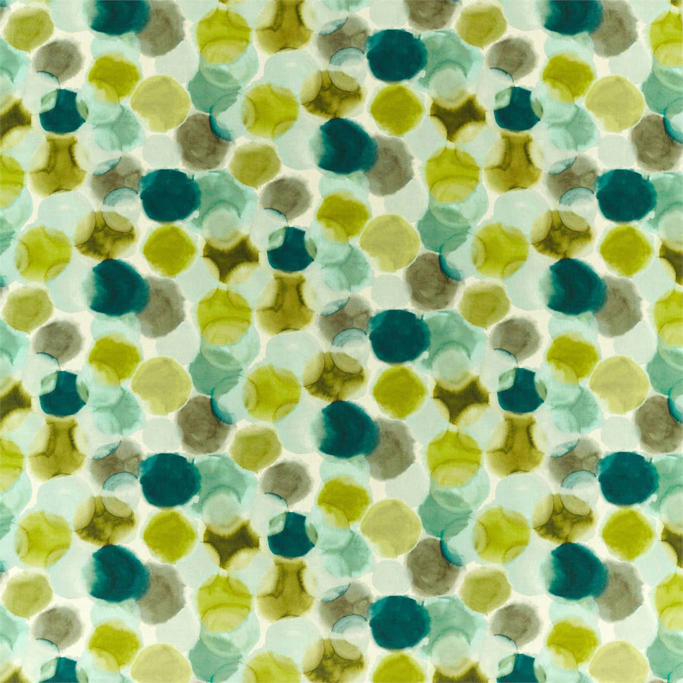Selenic Chartreuse/Topaz Fabric By Harlequin