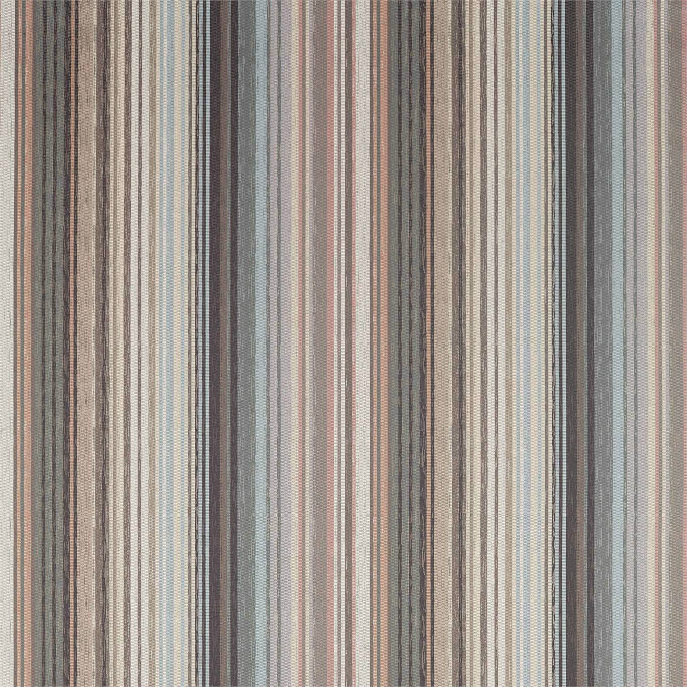 Spectro Stripe Steel/Blush/Sky Fabric By Harlequin