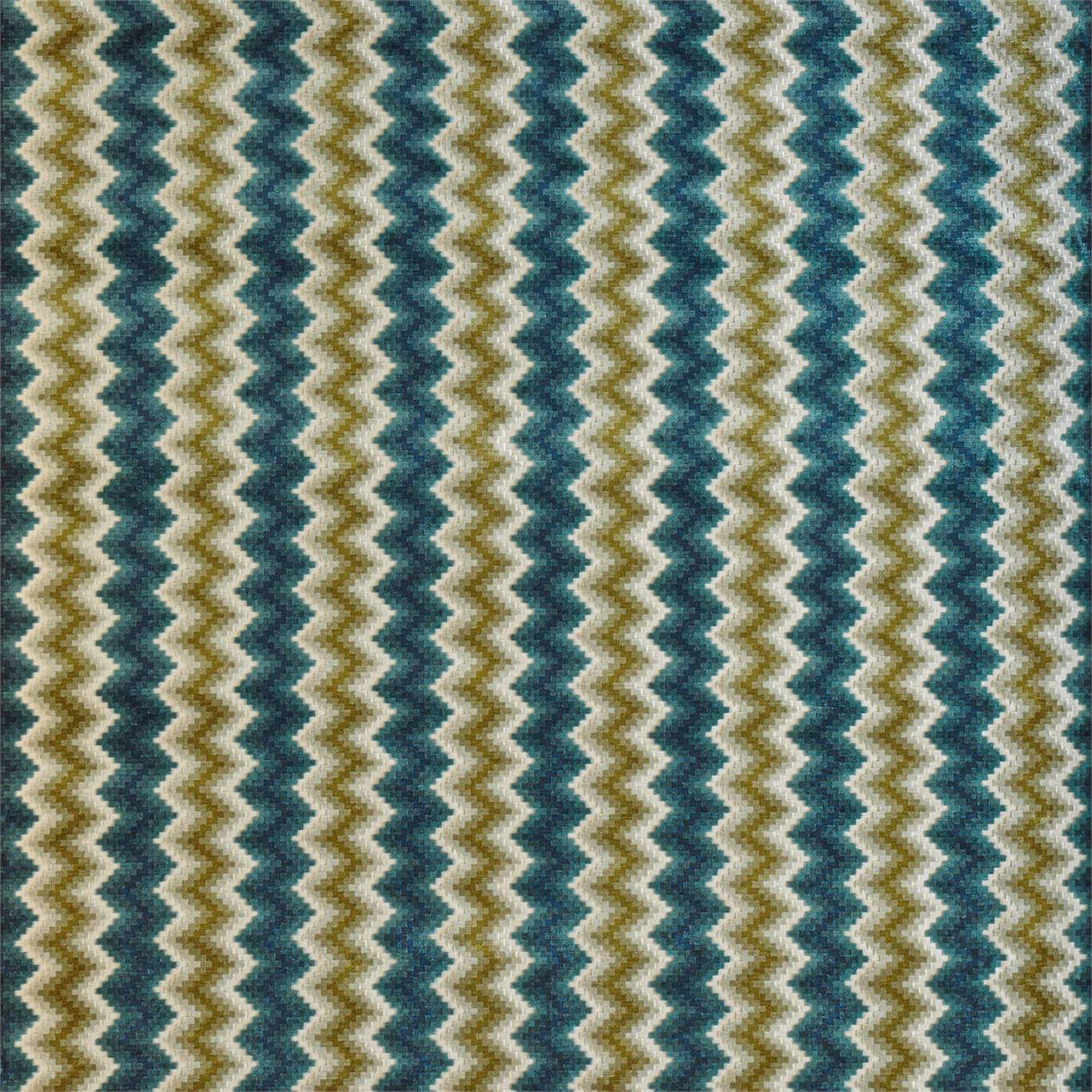 Maseki Emerald/Ochre Fabric By Harlequin
