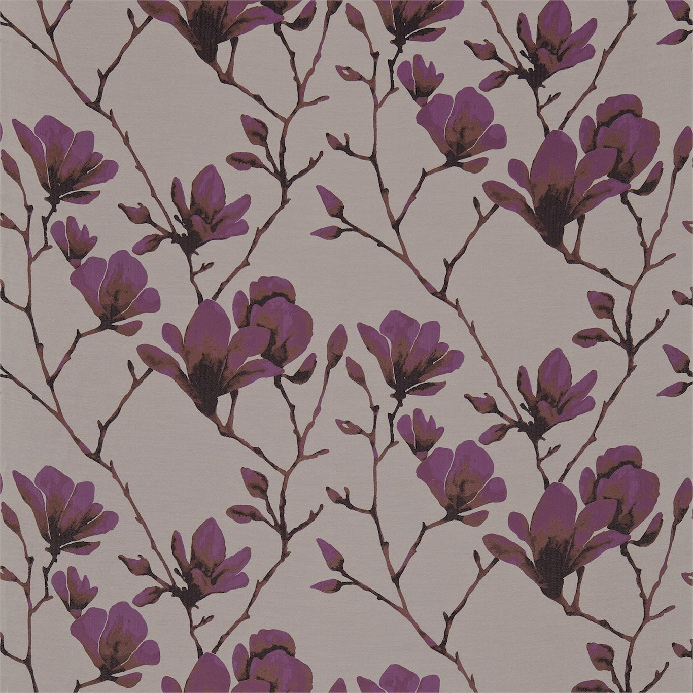 Lotus Bronze/Magenta Fabric By Harlequin
