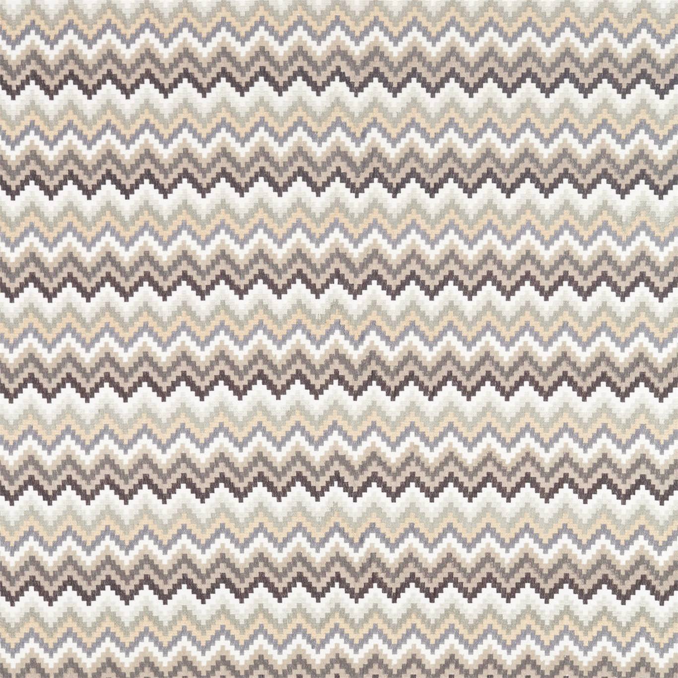 Minouri Slate/Charcoal/Raffia Fabric By Harlequin