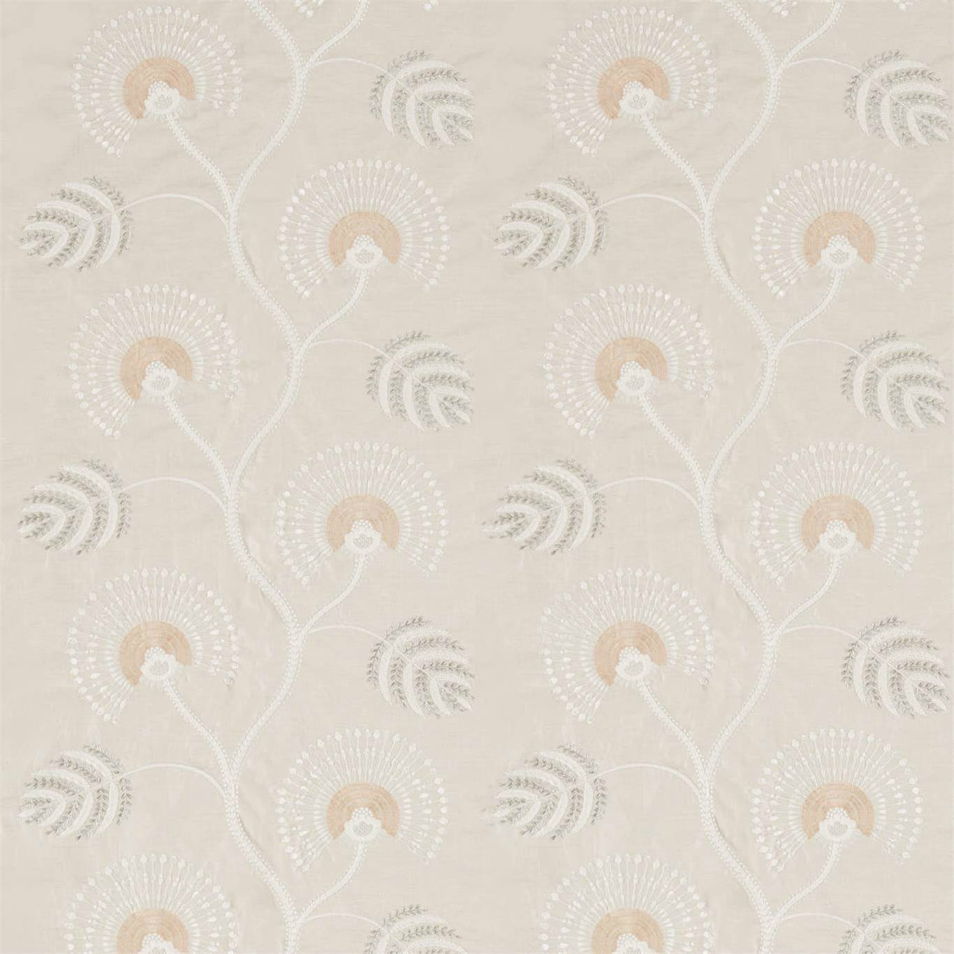 Louella Blush/Linen Fabric By Harlequin