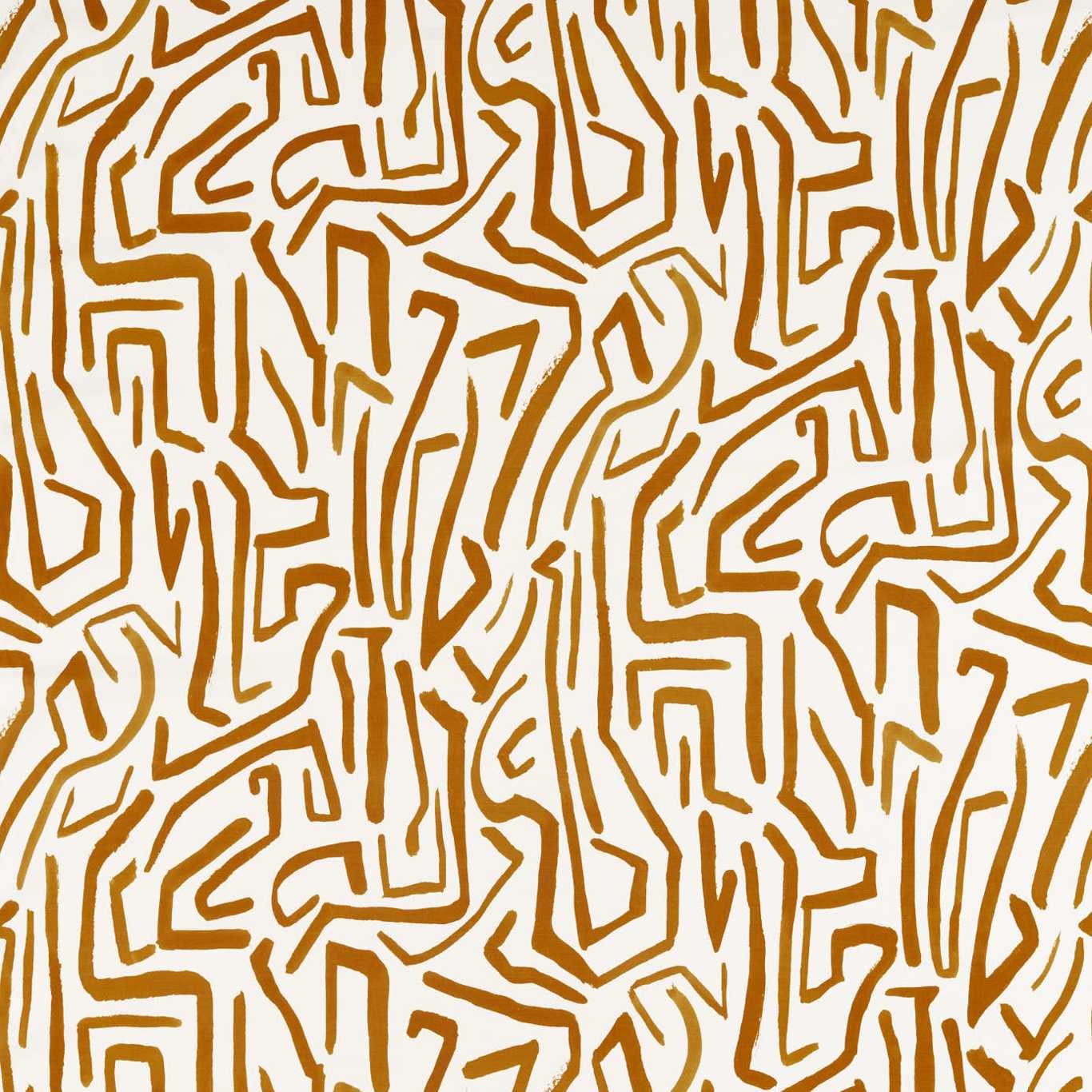 Melodic French Ochre/Paper Lantern Fabric By Harlequin