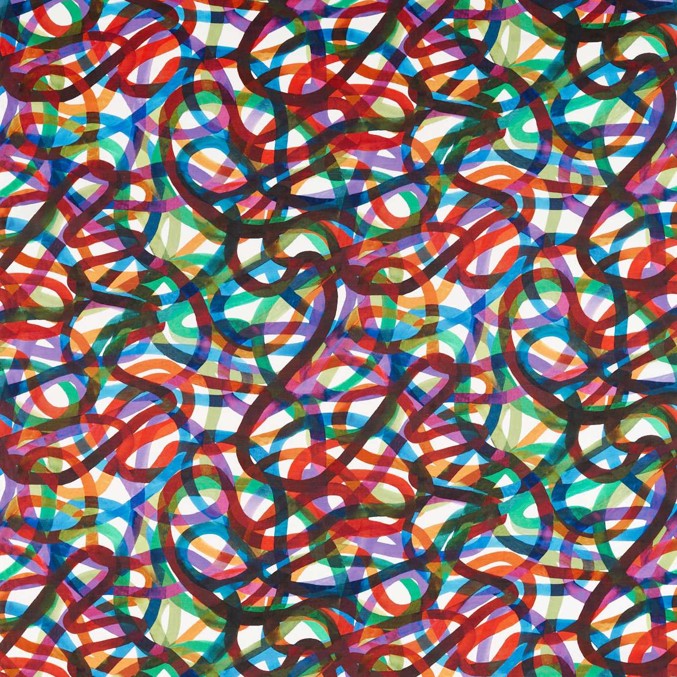 Rhythm 2 Fire/Brazilian Rosewood/Onsen/Forest Fabric By Harlequin