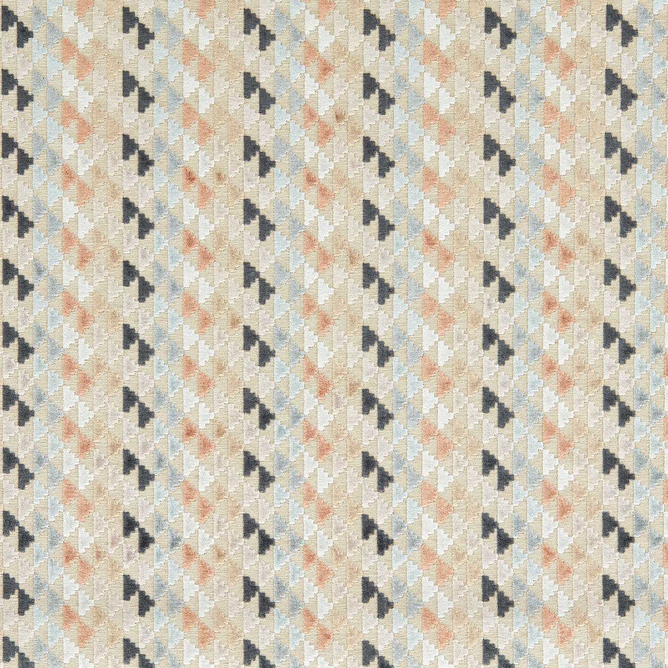 Vidi Sky/Slate/Taupe Fabric By Harlequin