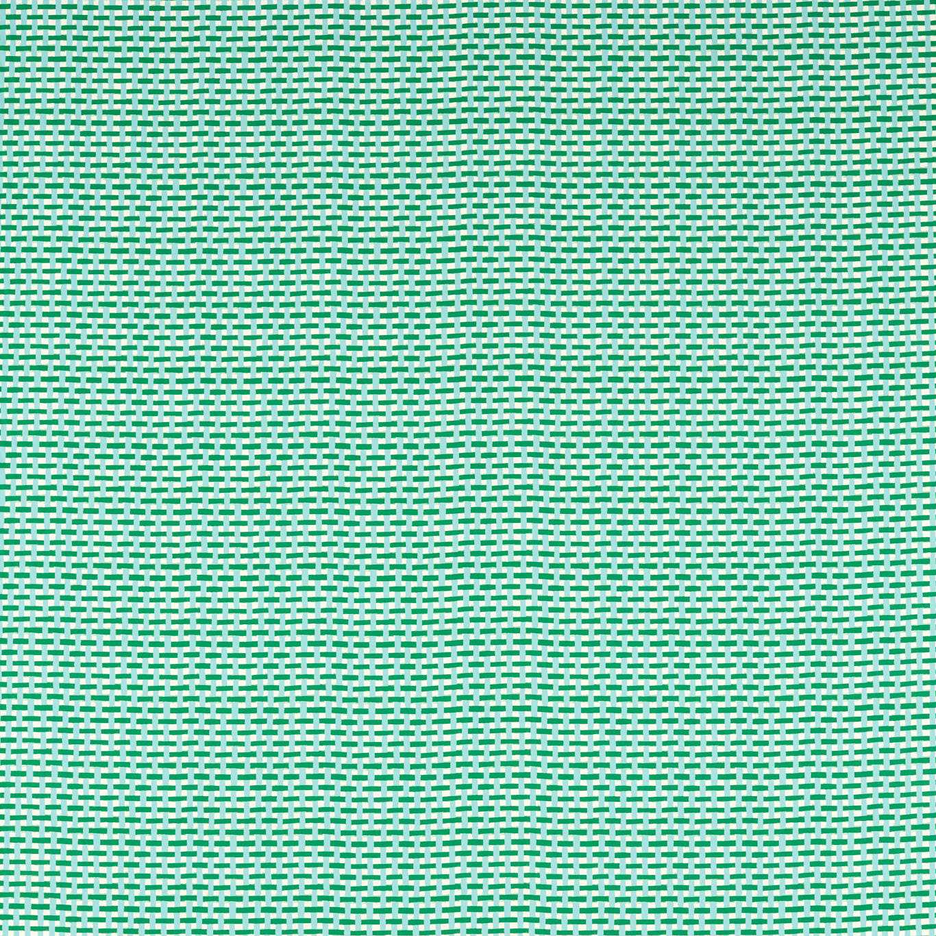 Basket Weave Emerald/Aquamarine Fabric By Harlequin
