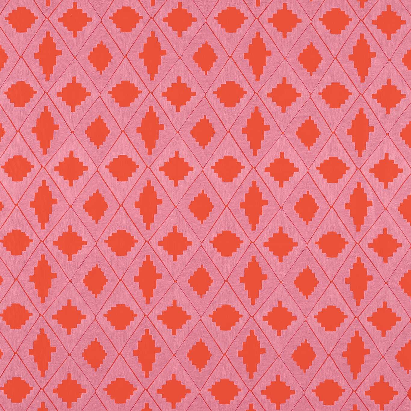 Garden Terrace Ruby/Rose Fabric By Harlequin