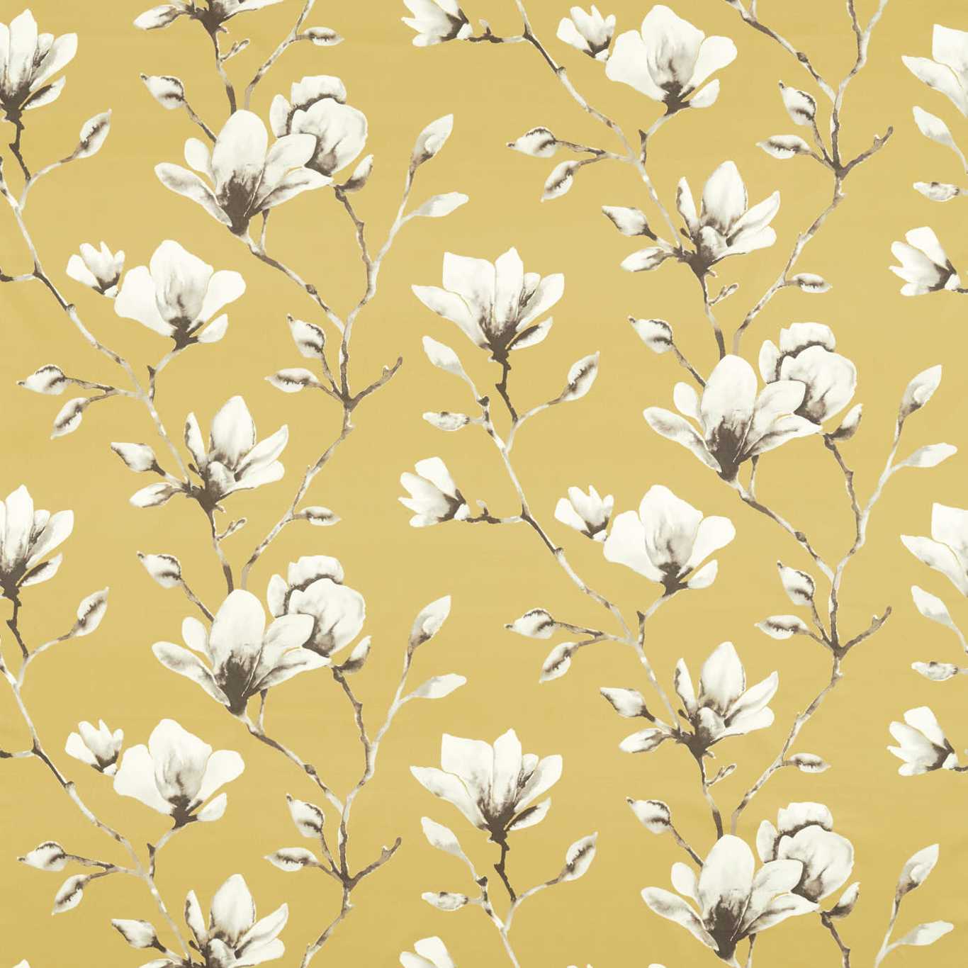 Lotus Ochre Fabric By Harlequin