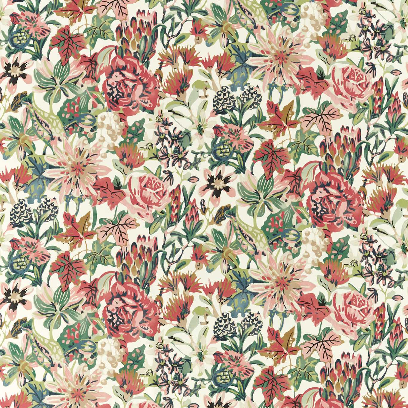 Perennials Grounded/Positano/Succulent Fabric By Harlequin