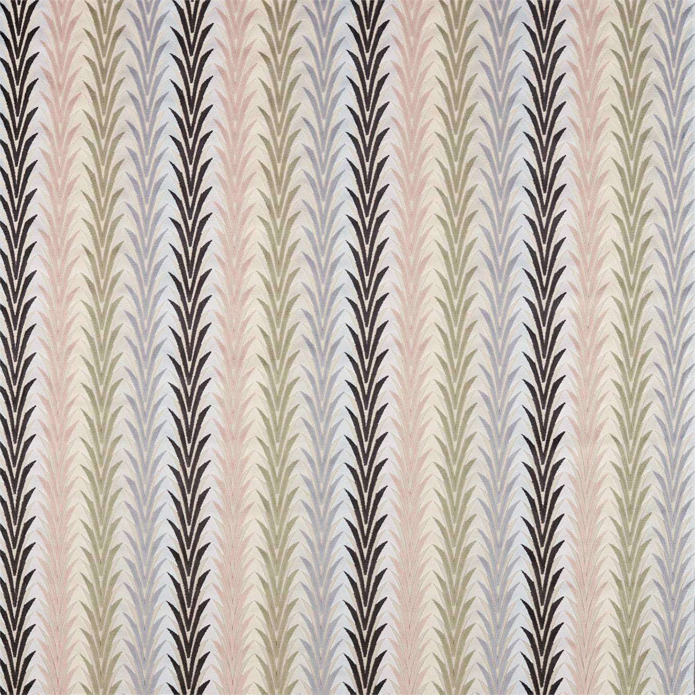 Velika Rose/Brass/Slate Fabric By Harlequin