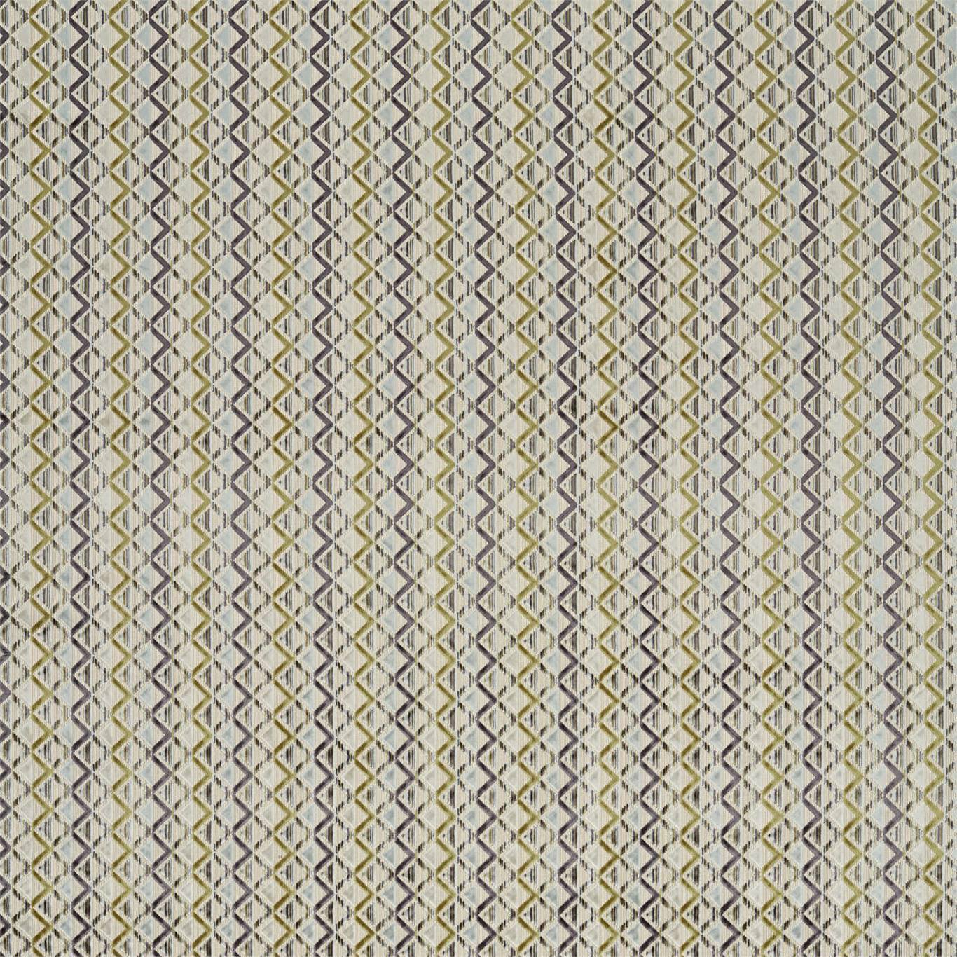 Boka Velvet Brass/Glacier Fabric By Harlequin