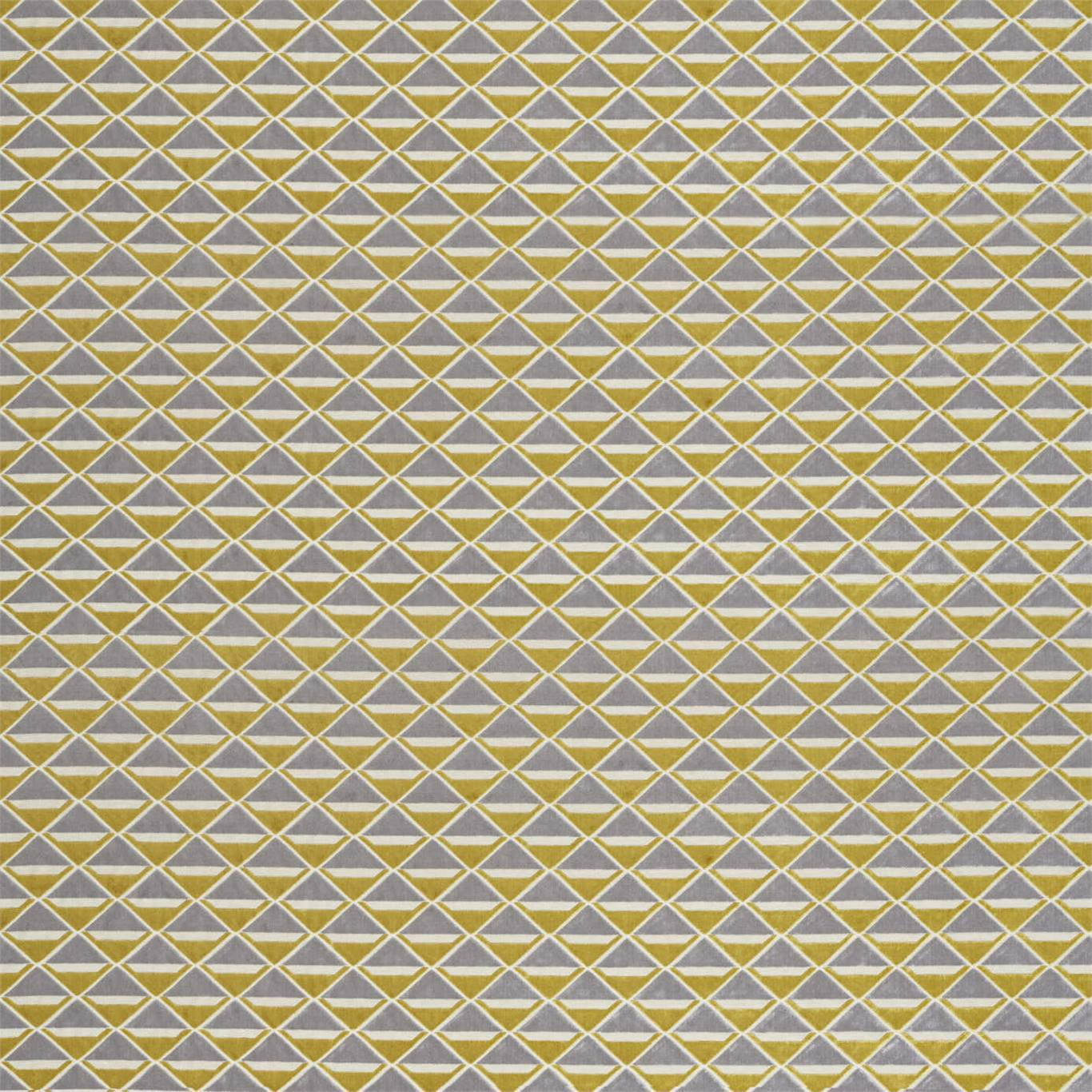Petrova Citrus/Graphite Fabric By Harlequin