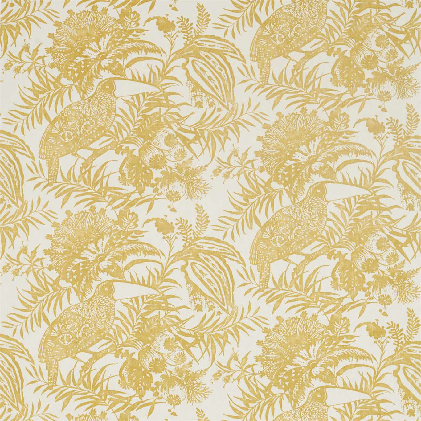 Toco Ochre Fabric By Harlequin