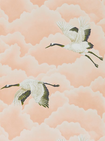 Harlequin Cranes In Flight Wallpaper HGAT111232 by Harlequin