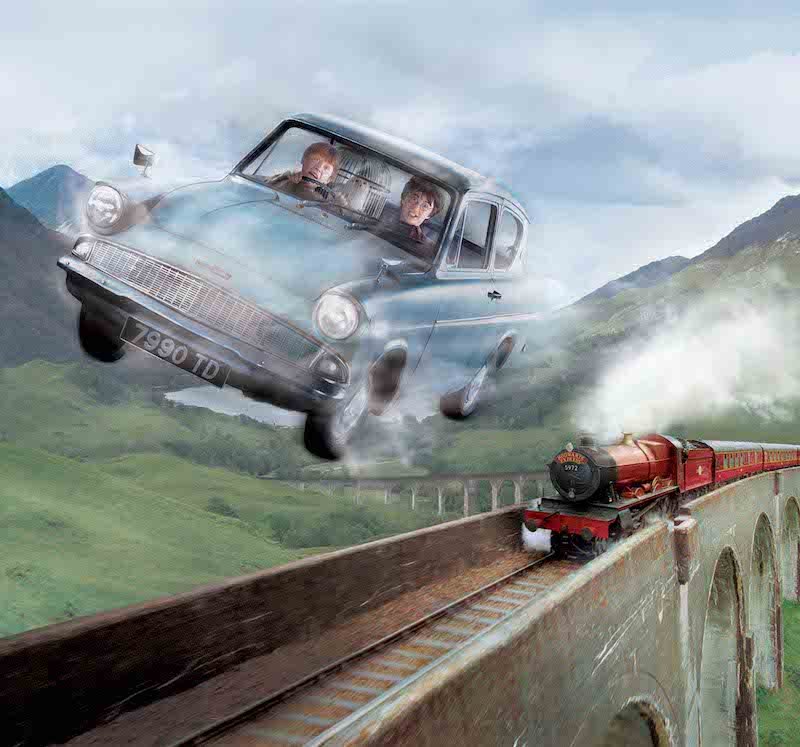 Journey To Hogwarts Mural Wallpaper 111393 by Kids At Home