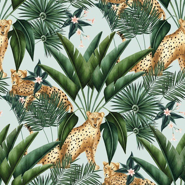 Jungle Cheetah Wallpaper WLD53107W by Ohpopsi