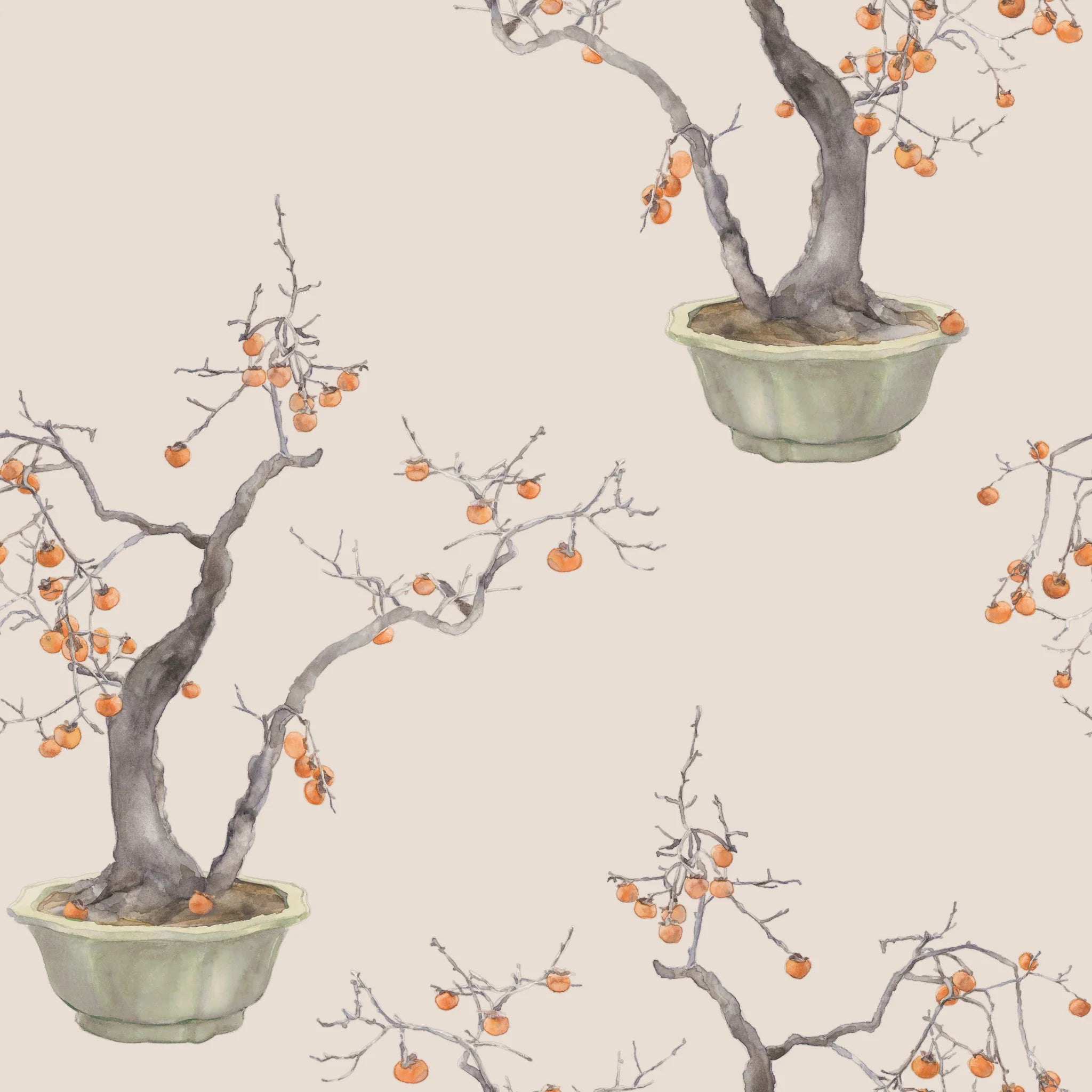 Kaki Persimmon Wallpaper by Cole & Son 126/2005