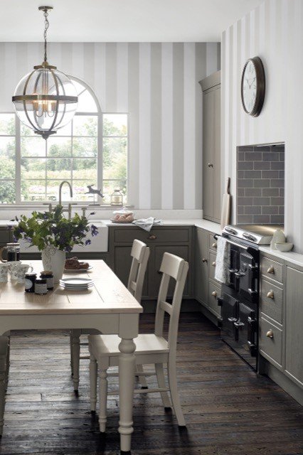 Lille Pearlescent Stripe Wallpaper 113336 by Laura Ashley