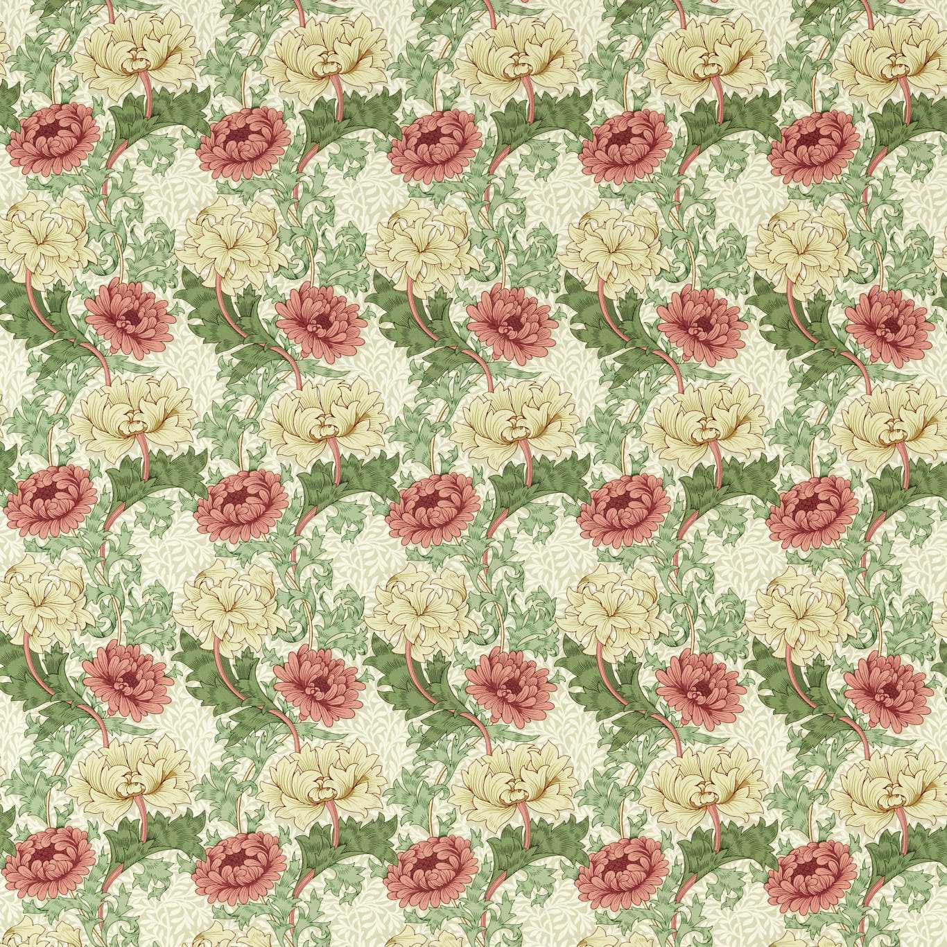 Chrysanthemum Russet Fabric By Morris & Co