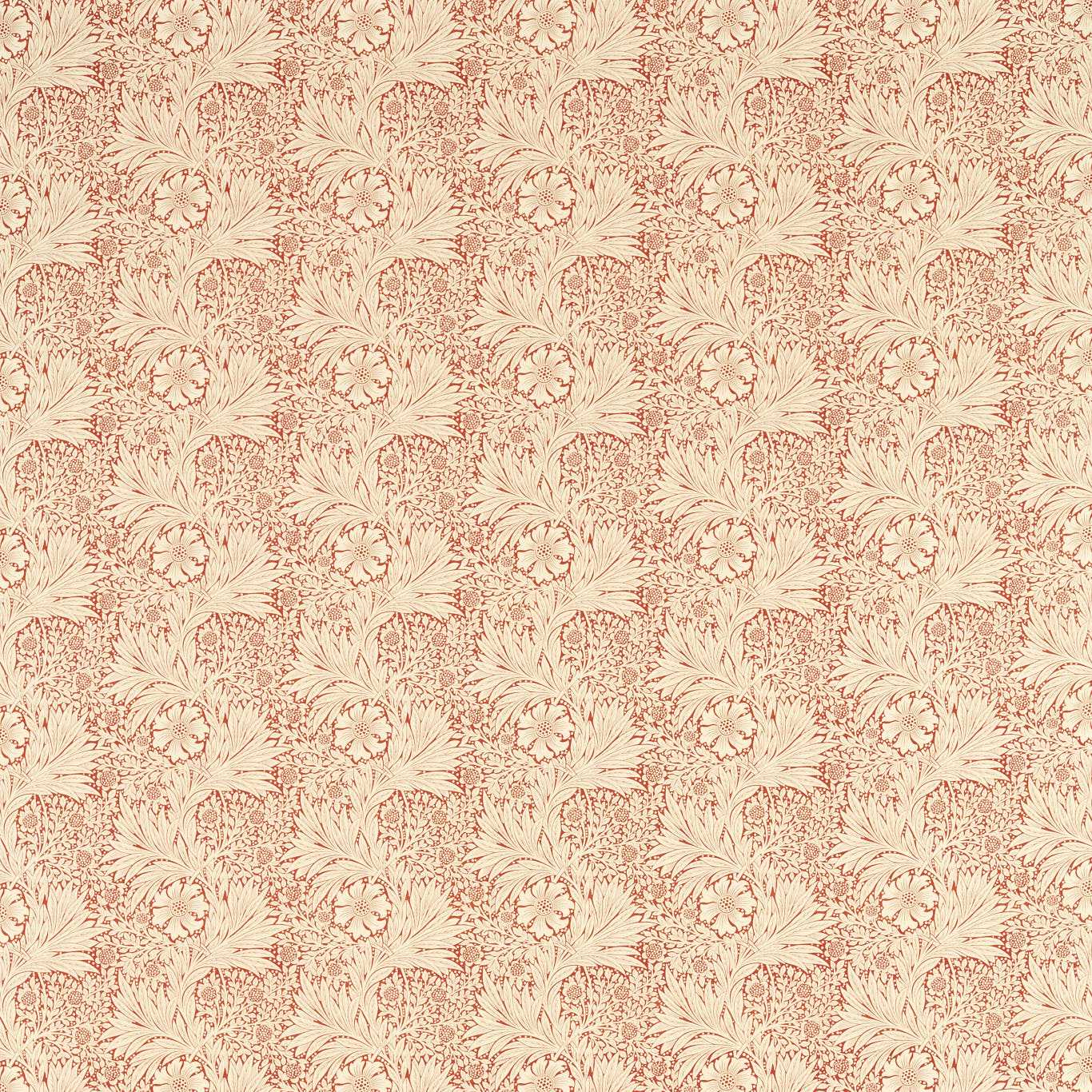 Marigold Russet Fabric By Morris & Co
