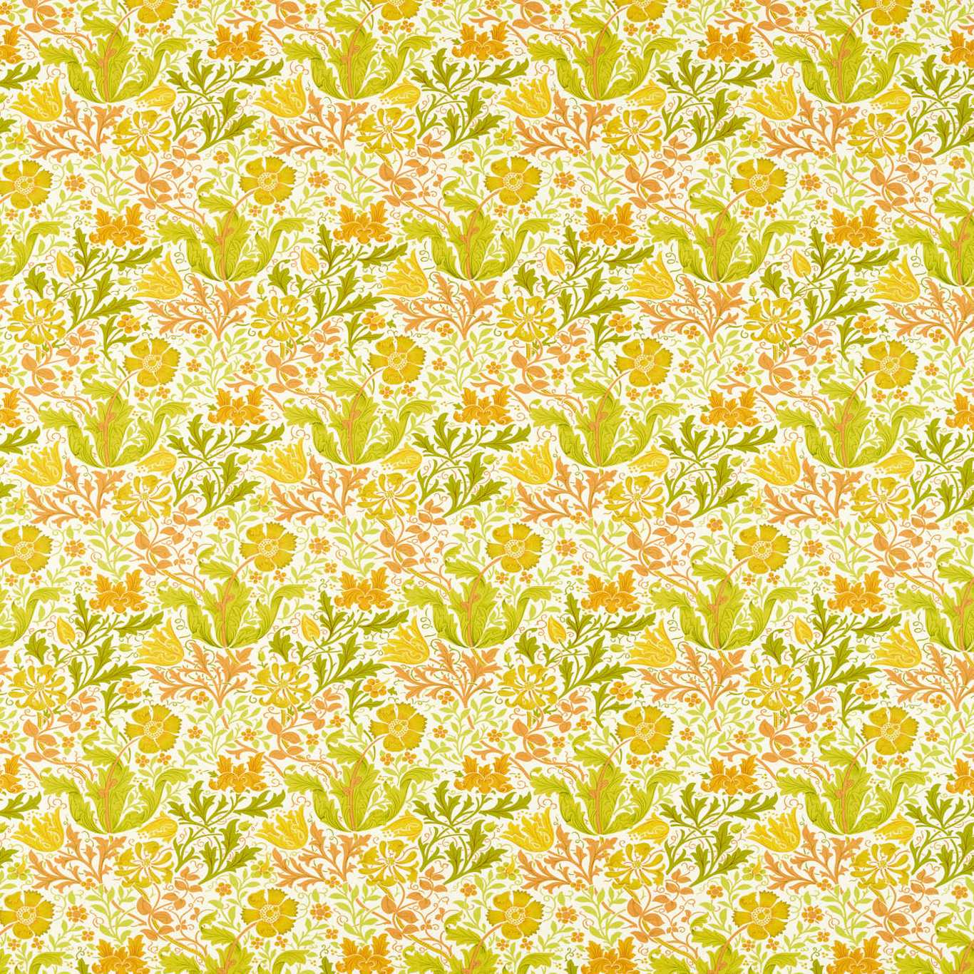 Compton Summer Yellow Fabric By Morris & Co