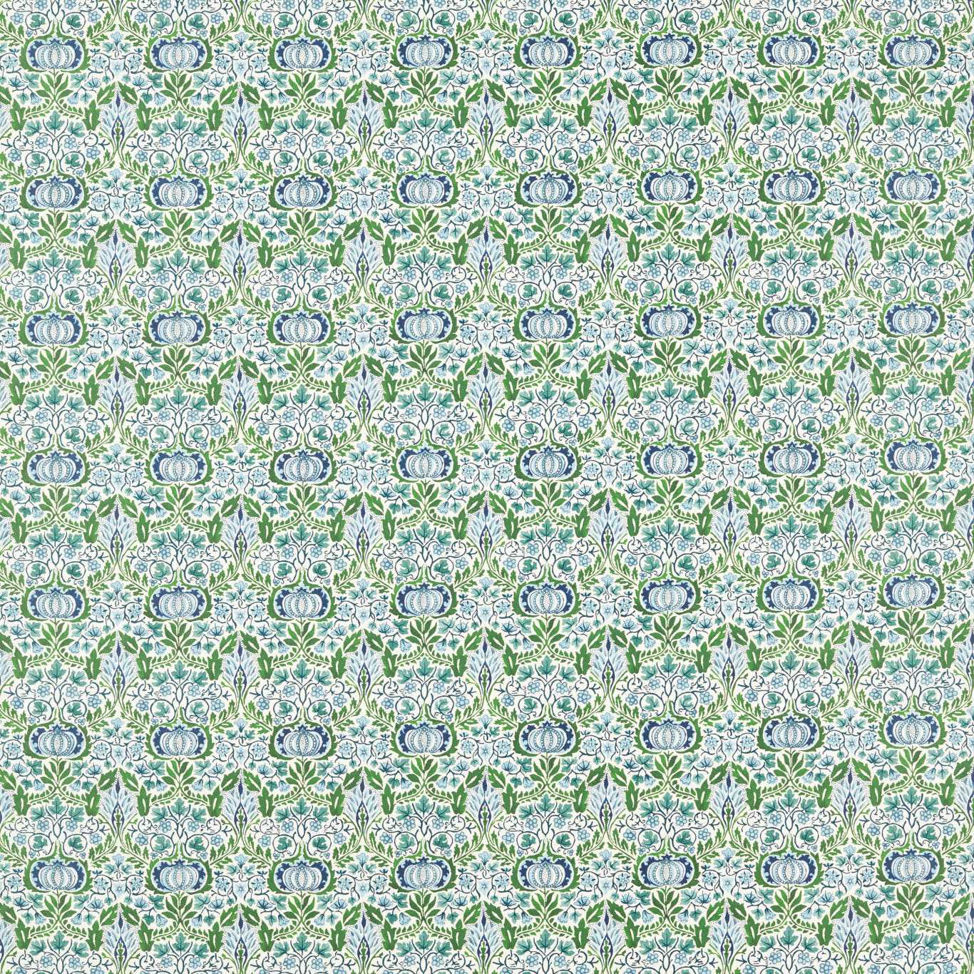 Little Chintz Nettle/Woad Fabric By Morris & Co
