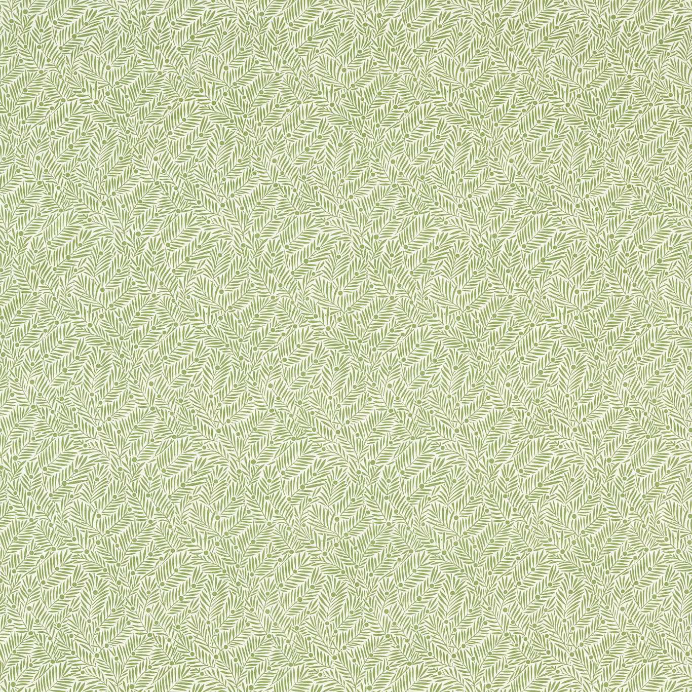 Yew and Aril Sage Fabric By Morris & Co
