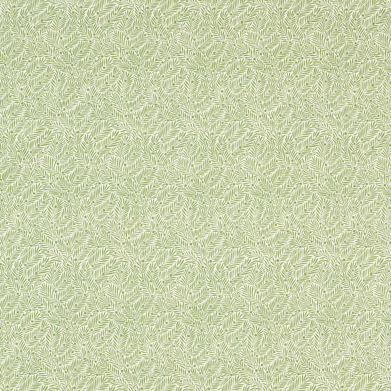 Yew and Aril Sage Fabric By Morris & Co