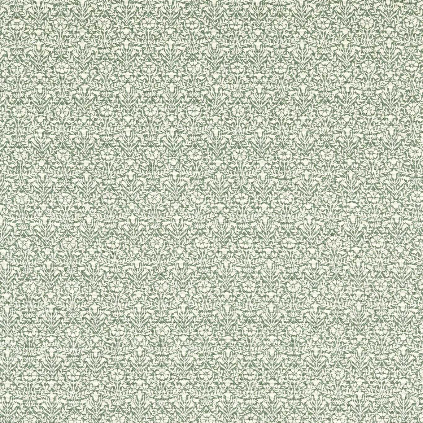 Bellflowers Weave Seagreen Fabric By Morris & Co