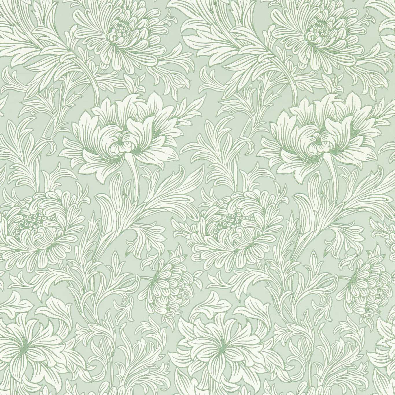 Chrysanthemum Toile Willow Wallpaper MSIM217069 by Morris & Co