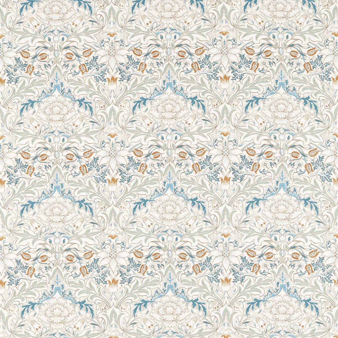 Simply Severn Bayleaf/Annatto Fabric By Morris & Co
