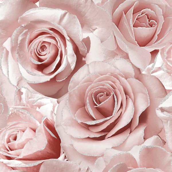 Madison Rose Glitter Raspberry And Blush Pink Wallpaper 139521 by Muriva