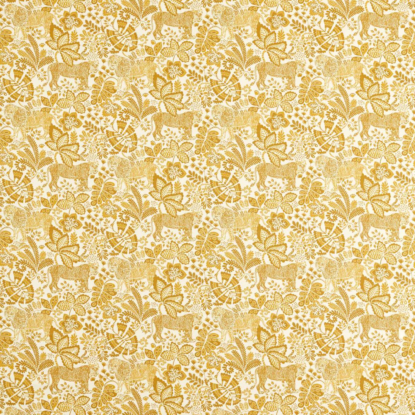 Rumble in the Jungle Pebble/Chai Fabric By Scion