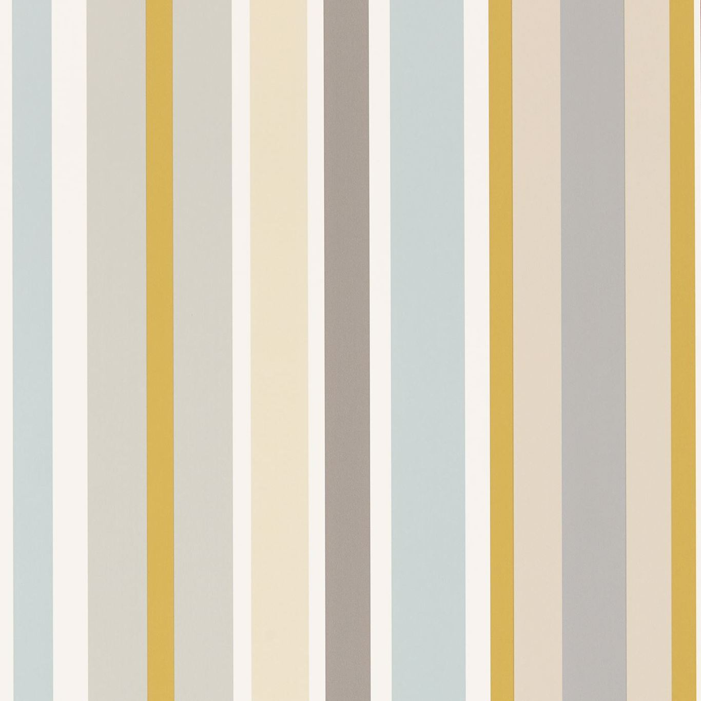 Jelly Tot Stripe Slate / Biscuit / Maize Wallpaper NSCK111262 by Scion