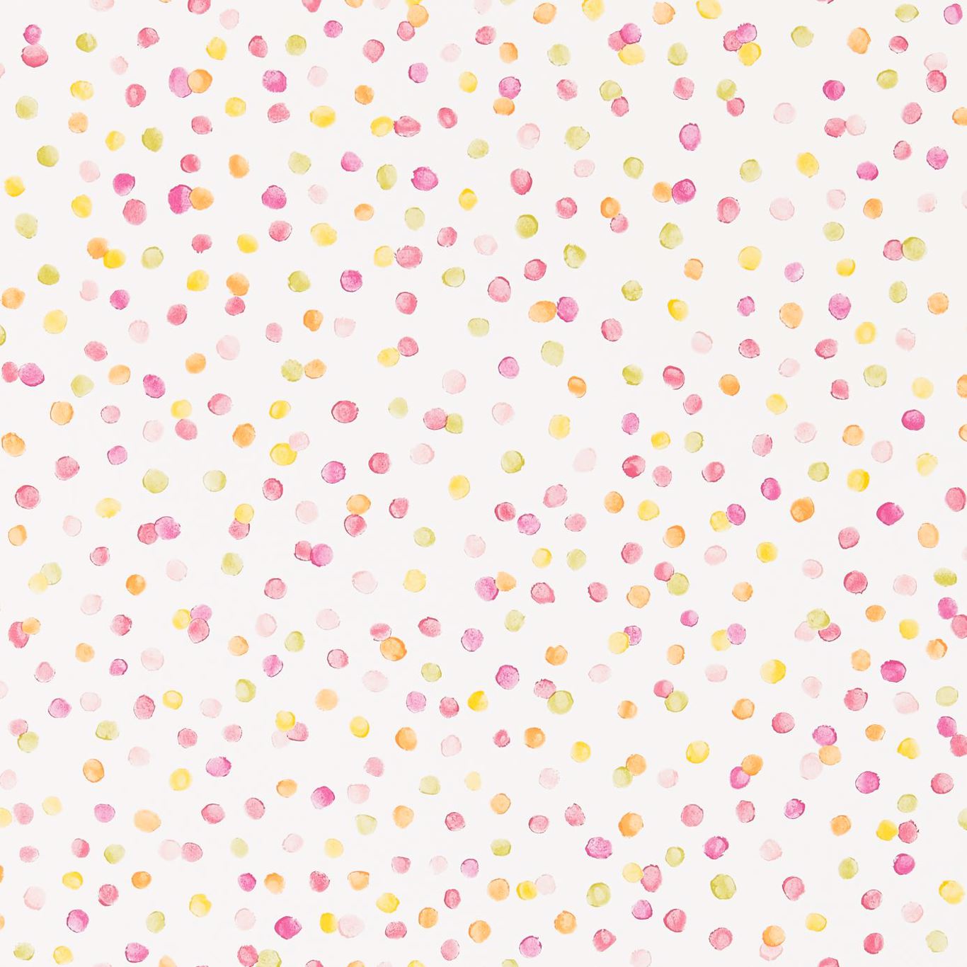 Lots of Dots Blancmange / Rasberry / Citrus Wallpaper NSCK111284 by Scion