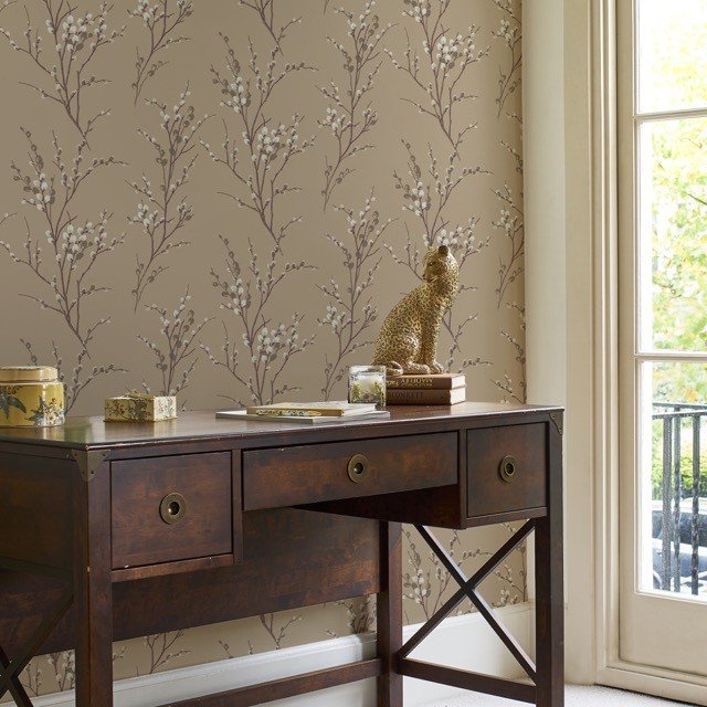 Pussy Willow Wallpaper 113358 by Laura Ashley
